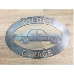 Holden Garage - Sedan - Laser Cut Steel Sign - 60 x 40 cm