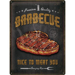 Barbeque Nice to Meat You Large Metal Sign - Nostalgic Art - 30 x 40 cm