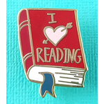 I Heart Reading Lapel Pin - Jubly-Umph Originals