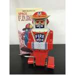 Fireman Robot Wind Up Toy -   19 cm Tall