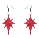 Starburst Ripple Glitter Resin Drop Earrings | Erstwilder | Pink