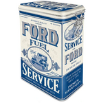 Ford Fuel Service - Clip Top Tin - Retro - Nostalgic Art