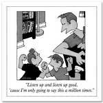 Listen Up - Fridge Magnet - The New Yorker