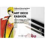 Art Deco Fashion | Postcard Colouring Book | 20 Cards