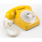 Retro Telephone - Rotary Dialling - New - GPO - Mustard