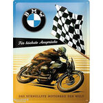 BMW Racing Motorcycle Tin Sign | Made in Germany