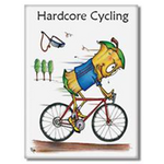Hardcore Cycling | Fridge Magnet
