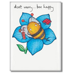Bee Happy | Fridge Magnet