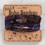 Half Boho Bandeau - Blue Tie Dye