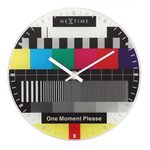TV Testpage Wall or Freestanding Clock - Nextime 20 cm