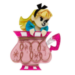 Always Tea Time, Alice Brooch | Erstwilder | Alice's Wonderland