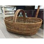 VINTAGE 1950's Woven Buka Basket - Solomon Islands - Large - 60 x 43 cm