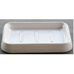 Falcon Enamel Soap Dish - White With Black Rim