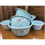 Falcon Enamel 6 Piece Prep Mixing Bowl Set - Aqua Blue w White Rim