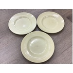 VINTAGE Woods Ware Jasmine  Yellow Side Plates x 4 - 17 cm