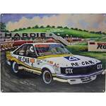Hardie Commodore White Tin Sign - 40 x 30 cm | Car Racing