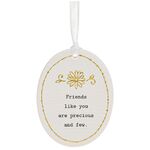 Friends Like You Are Precious and Few - Hanging Ceramic Plaque