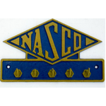 Nasco Key Rack - Cast Iron - Licensed - Sign & Keyholder - 5 Key Hooks 