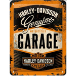 Harley Davidson Genuine Garage Small Retro Sign - Tin - Nostalgic Art