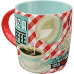 Have a Coffee Do Stupid Things Faster - Coffee Cup - Retro