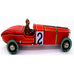 Red Racer Tin Toy | Wind Up