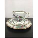 VINTAGE Royal Vale Daffodil Tea Cup Trio - Bone China Made in England 