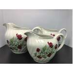 VINTAGE Royal Wessex Swinnertons Graduated Jug Set of 3 | Red Rose