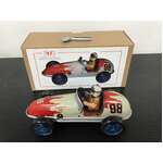 Vintage Racing Car Wind Up Tin Toy 