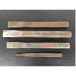 VINTAGE Sidchrome Chisels x 4 - Australian Made 27313 27314 27333