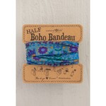 Half Boho Bandeau | Retro Blue Floral 