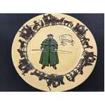 ANTIQUE Royal Doulton Series Ware Plate - The Coachman D3118 - AF