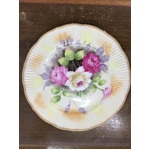 VINTAGE Floral Meridian Hand Painted Dinner Plate Japan - 26 cm