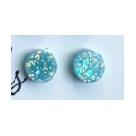 GlitterPOP Stud Earrings | Little Puddles | Single Pair | Mint