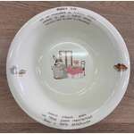 Rabbit Life Large Serving Bowl - Ivory House - Japanese Text