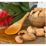 Bush Honey Roasted Cashews - Wicked Nuts - 100g - Made In Australia