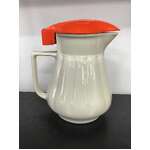 VINTAGE Hecla Kettle Boiling Jug - Ceramic Base Orange Plastic Lid - No Cord 