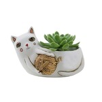 White Cat with Yarn Planter - Michelle Allen - Allen Designs