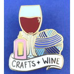 Crafts + Wine Lapel Pin - Jubly-Umph Originals