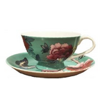 Tea Cup & Saucer Mint Green - Anna Chandler