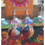 Funky Bobble Earrings by Anna Chandler -  Multicolour Patches