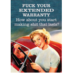 Extended Warranty | Funny Fridge Magnet