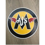 Cast Iron AJS Motorcycles Sign