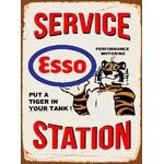 Esso Service Station Tin Sign - Reproduction Vintage