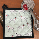 Dalmatians Pot Holder - Light Sage