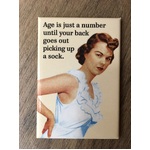 Age Is Just A Number Until | Funny Fridge Magnet