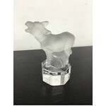 VINTAGE Nachtmann Crystal Donkey Paperweight - Frosted & Clear 