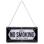 Sorry No Smoking In This Area - Hanging Tin Sign - Nostalgic Art