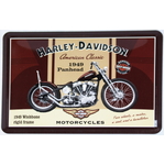 Harley Davidson 1949 Panhead - Metal Sign Card