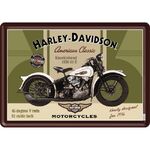 Harley Davidson 1936 Knucklehead - Metal Sign Card