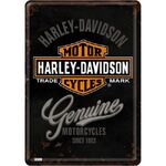 Harley Davidson Genuine Motorcycles - Metal Sign Card
